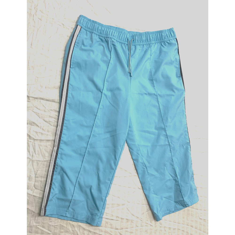🍏🍏🍏 SJB ACTIVE WOMENS ATHLETIC CAPRIS PANTS SIZE L PETITE 🍏🍏🍏